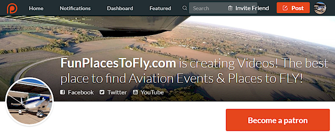 Patreon Aviation Places to Fly Aviation Events Videos News Airport Search