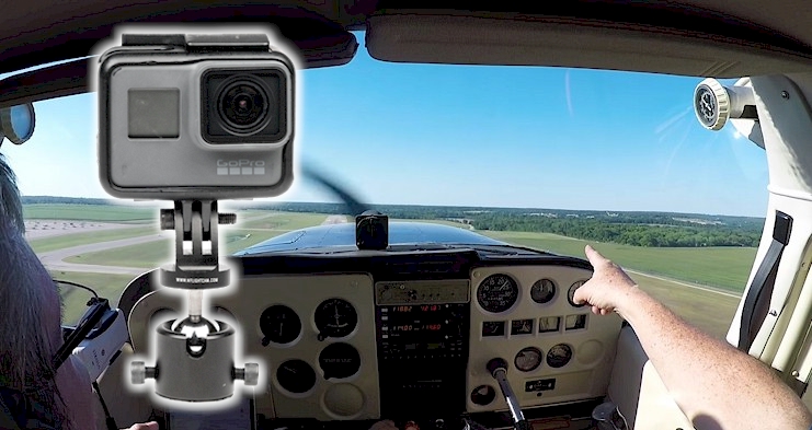Shoot video from your Airplane - GoPro, SmartPhone, Garmin Virb
