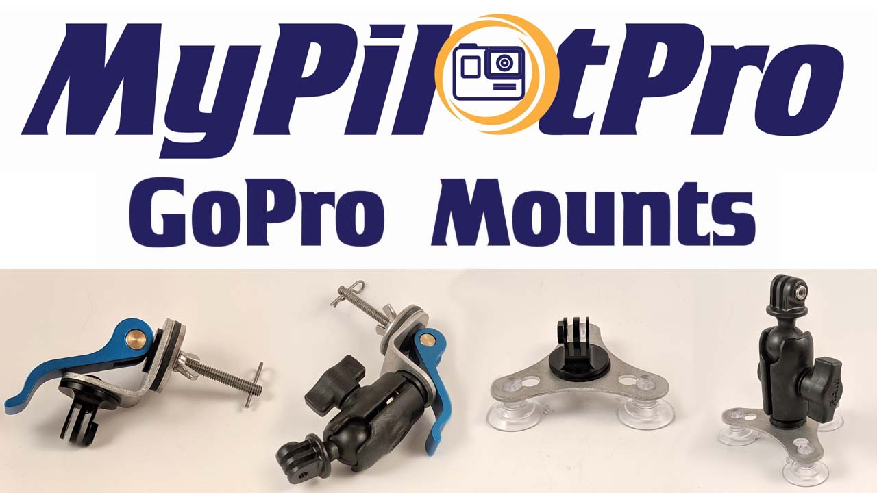 mypilotpro aviation aircraft camera mounts gopro max 360