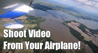 GoPro Garmin Virb shoot video from your airplane