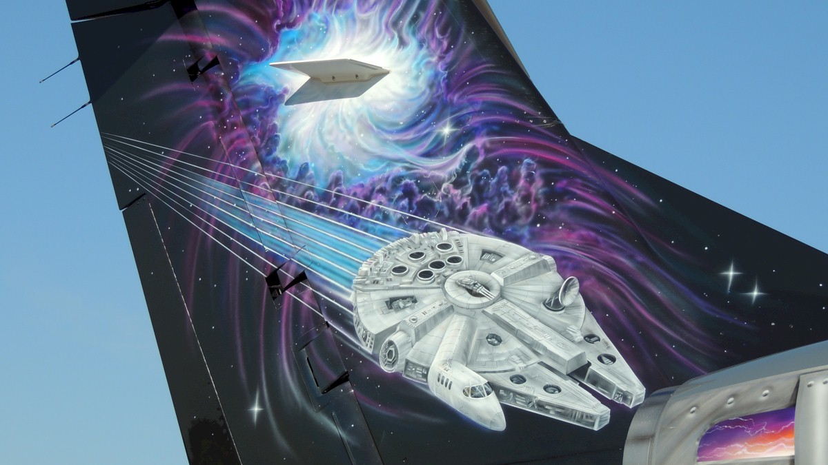 Millennium Falcon on a Jet - Neat!