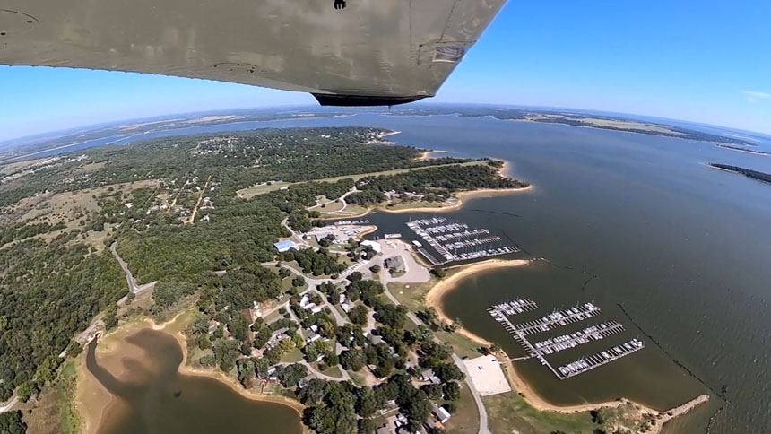 Cedar Mills Marina and Resort on Lake Texoma in Gordonville, TX.
